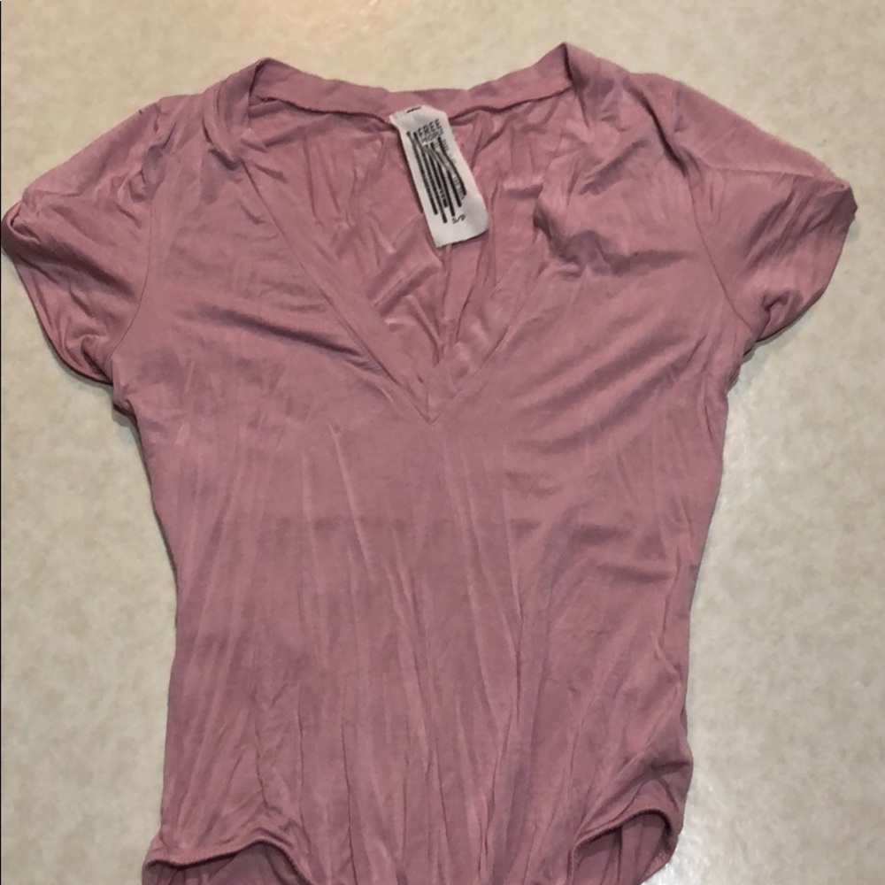 Mauve color Free People bodysuit!